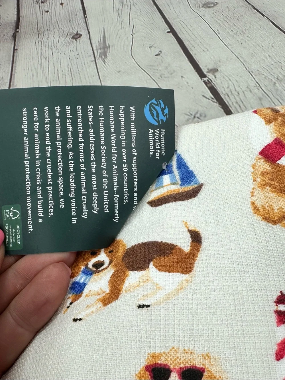 NWT nautical Dog Print Kitchen Towel 3pk coastal beach summer anchor lobster